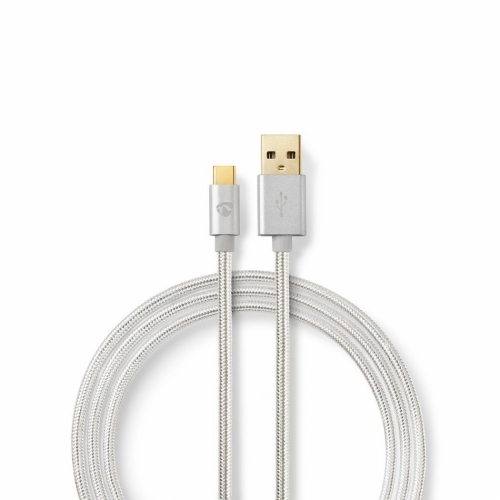 Nedis USB 2.0 USB-A till USB-C-kabel i gruppen Kablar / Digitala ljudkablar hos Ljudfokus.se (176CCTB60600AL)