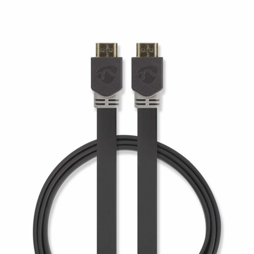 Nedis HDMI-kabel med Ethernet, 2 meter i gruppen Kablar / HDMI-kablar hos Ljudfokus.se (176CVBW34100AT20)