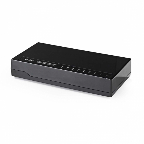 Nedis Ntverksswitch 1 GBit/s, 8-portar i gruppen Installationsljud / Installationstillbehr hos Ljudfokus.se (176NSWH8P100BK)