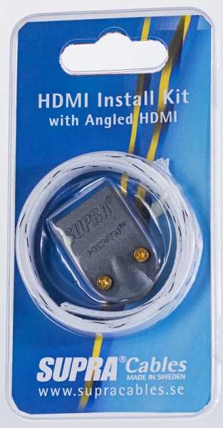 Supra HDMI Install kit MET-B / BRAID (Vinklad kpa och kabelstrumpa) i gruppen Kablar / HDMI-kablar hos Ljudfokus.se (215HDMIKIT)