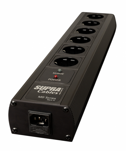 Supra MD06-SPC SP MK3.1 grendosa med NIF-filter & verspnningsskydd, Black Edition i gruppen vrigt / Strmprodukter - Strmfilter hos Ljudfokus.se (215MD06SPBK)