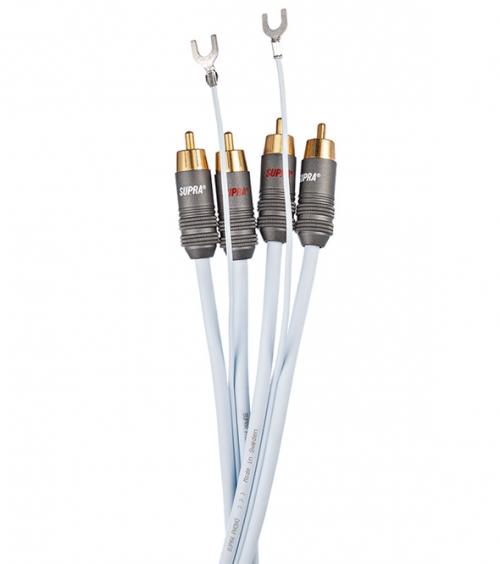 Supra Phono-2 RCA-SC ljudkabel fr vinylspelare i gruppen Vinyl / Vinylkablar hos Ljudfokus.se (215PHONO2RCASCr)