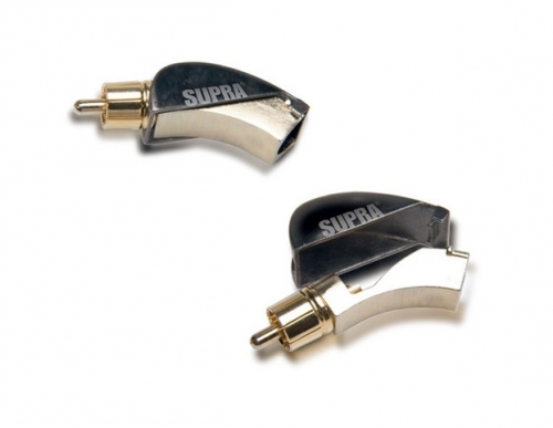 Supra PPR-B vinklade RCA-kontakter, 1 par i gruppen Kablar / Kontakter & Adapterpluggar hos Ljudfokus.se (215PPRBRCA)