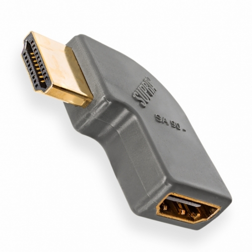 Supra SA90- Vinklad HDMI-adapter i gruppen Kablar / Kontakter & Adapterpluggar hos Ljudfokus.se (215SA90M)