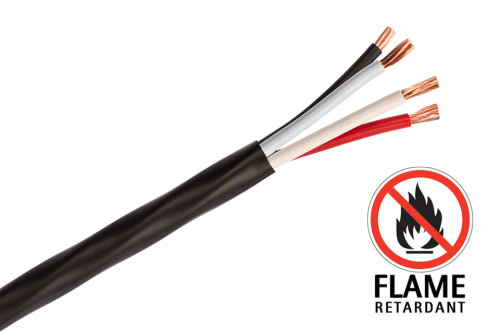 Supra Skyflex 4x4.0 FRHF högtalarkabel, lösmeter svart i gruppen Installationsljud / Installationskablar hos Ljudfokus.se (215SKYFLEX4X40B)