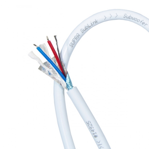 Supra Sublink lgnivkabel lsmeter, is-bl i gruppen Kablar / Subwooferkablar hos Ljudfokus.se (215SUBLINKB100)