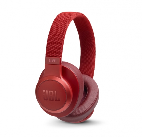 JBL LIVE 500BT Over-Ear hrlurar med rststyrning, rd i gruppen Hrlurar / Trdlsa hrlurar hos Ljudfokus.se (285LIVE500BTR)