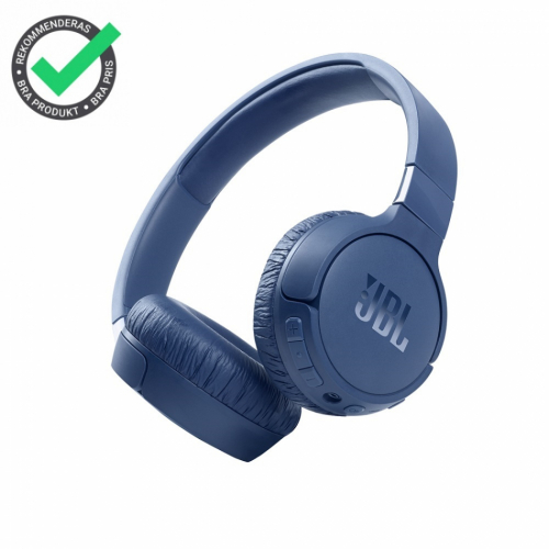 JBL Tune 660NC on-ear hrlurar med Bluetooth, brusreducering & Pure Bass, bl i gruppen Hrlurar / Trdlsa hrlurar hos Ljudfokus.se (285T660NCBL)