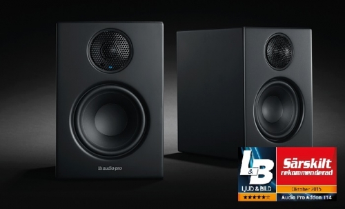 Audio Pro Addon T14, aktiva hgtalare med Bluetooth, svarta i gruppen Hgtalare / Bluetooth hgtalare hos Ljudfokus.se (287ADDONT14B)