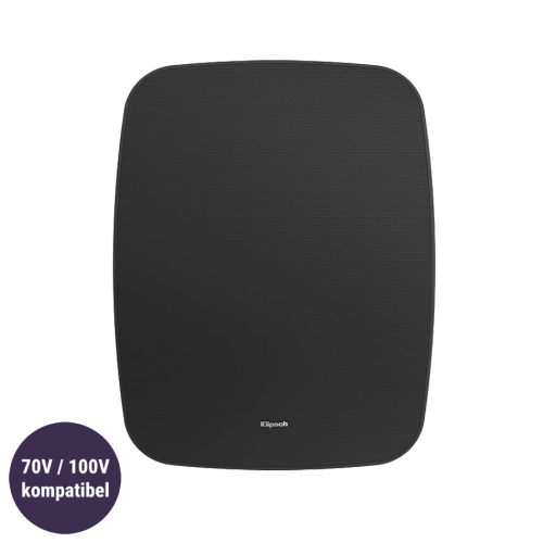 Klipsch PSM-800-T vädertålig högtalare 100V-kompatibel, svart styck i gruppen Installationsljud / Vädertåliga högtalare hos Ljudfokus.se (288PSM800TB)