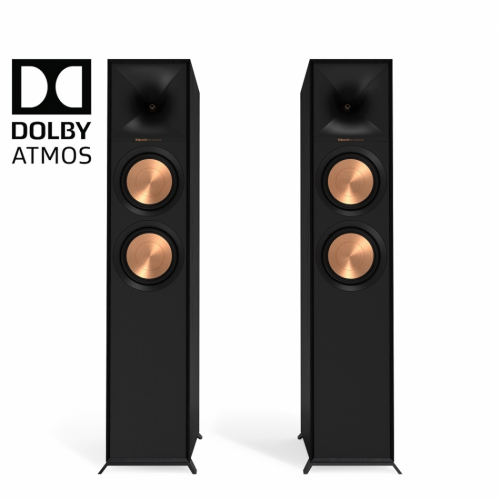 Klipsch R-605FA hornladdade golvhgtalare med Dolby Atmos, svart par i gruppen Hgtalare / Golvhgtalare hos Ljudfokus.se (288R605FA)