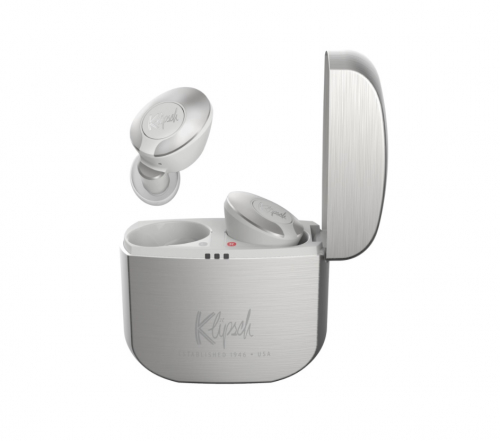 Klipsch T5 II True Wireless in-ear hörlurar, Silver i gruppen Hörlurar hos Ljudfokus.se (288T52TWS)