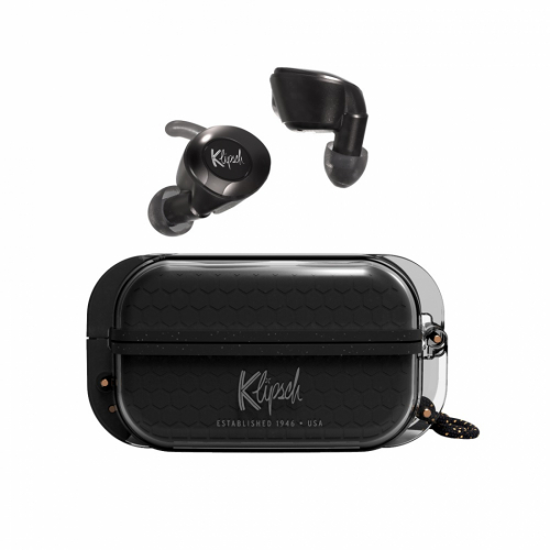 Klipsch T5 II True Wireless Sport, trådlösa in-ear hörlurar, svart i gruppen Hörlurar hos Ljudfokus.se (288T52TWSPORTB)