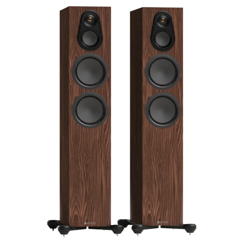 Monitor Audio Silver 300 8G golvhögtalare, valnöt par i gruppen hos Ljudfokus (289S3008GWA)