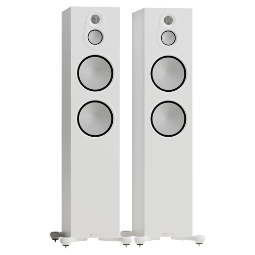 Monitor Audio Silver 500 8G golvhögtalare, vitt par i gruppen hos Ljudfokus (289S5008GW)