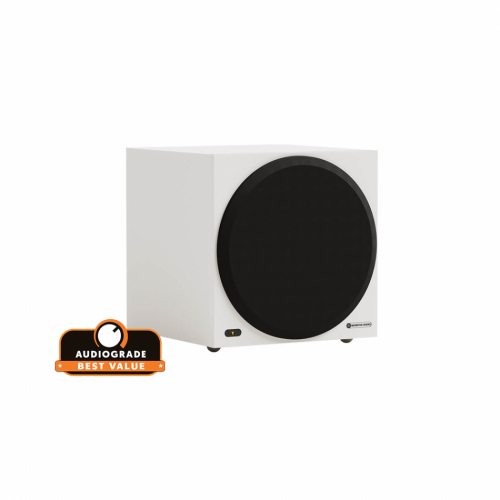 Monitor Audio Vestra W10 aktiv subwoofer, mattvit i gruppen Högtalare / Subwoofers hos Ljudfokus.se (289VESTRAW10W)