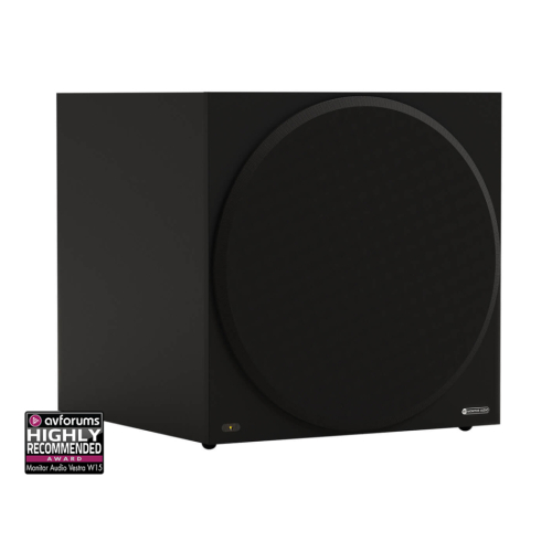 Monitor Audio Vestra W15 aktiv subwoofer, mattsvart i gruppen Högtalare / Subwoofers hos Ljudfokus.se (289VESTRAW15B)
