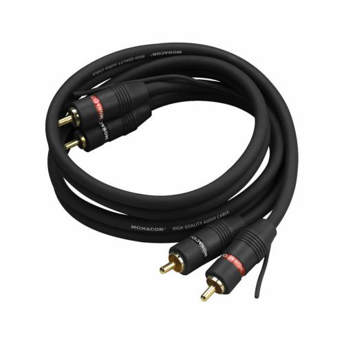 Monacor AC-080/SW ljudkabel fr skivspelare med separat jordledare i gruppen Vinyl / Vinylkablar hos Ljudfokus.se (290AC080SWVAR)