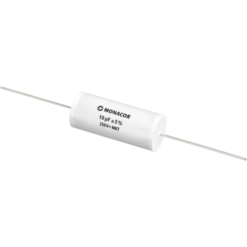 Monacor MKTA-100 Kondensator, metallbelagd polyesterfilm 10 uF, 250V i gruppen Byggsats / Delningsfilter hos Ljudfokus (290MKTA100)