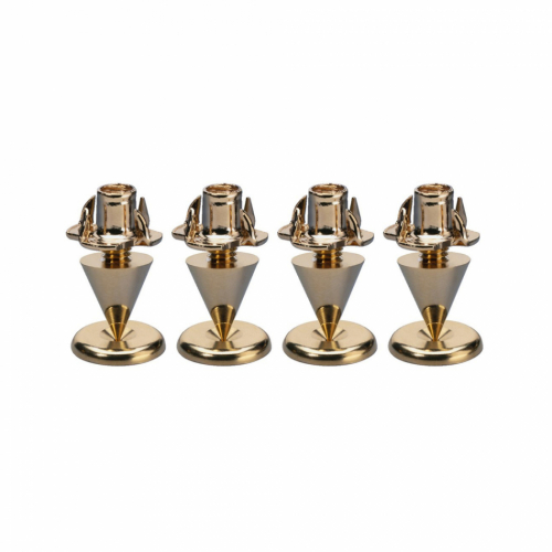 Monacor SPS10-Gold spikes i metall, 4-pack i gruppen vrigt / Vibrationsdmpning hos Ljudfokus.se (290SPS10G)