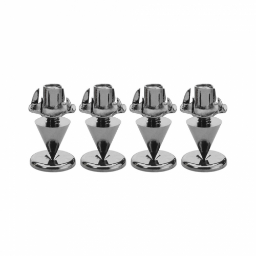 Monacor SPS10-Black Chrome spikes i metall, 4-pack i gruppen Tillbehr / Vibrationsdmpning hos Ljudfokus.se (290SPS10SC)