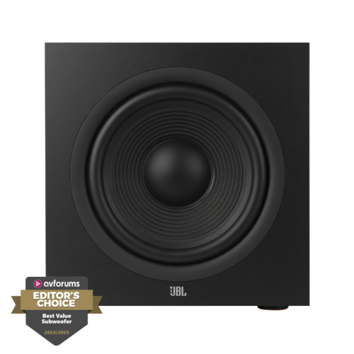JBL Stage 220P aktiv subwoofer, espresso i gruppen Högtalare / Subwoofers hos Ljudfokus.se (297STAGE220PBK)