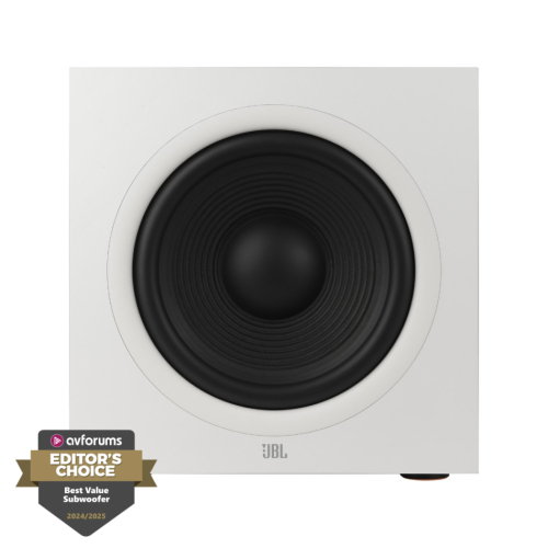 JBL Stage 220P aktiv subwoofer, latte i gruppen Högtalare / Subwoofers hos Ljudfokus.se (297STAGE220PWH)