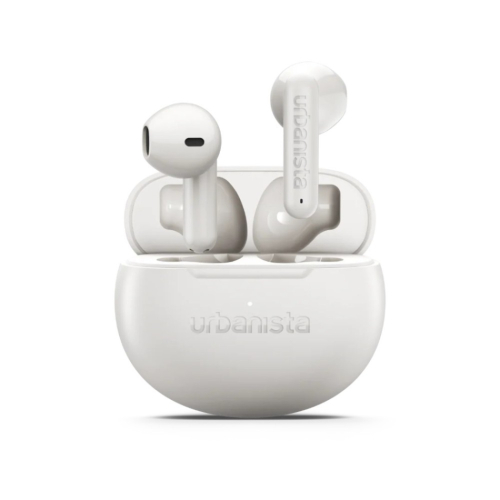 Urbanista Austin 2 trådlösa hörlurar med Bluetooth & IPX4-klassade, Cloud White i gruppen Hörlurar / Trådlösa hörlurar hos Ljudfokus.se (299AUSTIN2W)