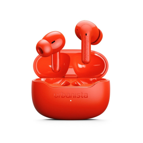 Urbanista Palermo trådlösa hörlurar med brusreducering, Poppy Orange i gruppen Hörlurar / Trådlösa hörlurar hos Ljudfokus.se (299PALERMOO)