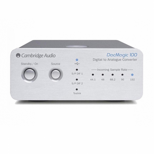 Cambridge Audio DacMagic 100, silver i gruppen Mediaspelare / DAC - D/A-omvandlare hos Ljudfokus.se (302C10500)