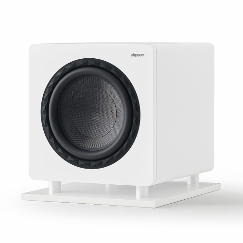 Elipson Prestige Facet Sub 12 aktiv subwoofer, vit i gruppen Hgtalare / Subwoofers hos Ljudfokus.se (303ELIPFSUB12WT)