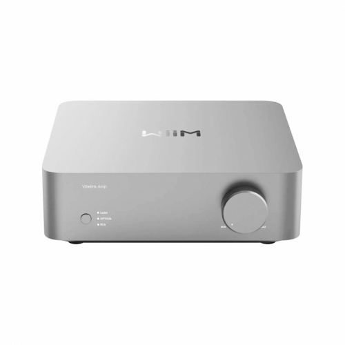 WiiM Vibelink Amp stereofrstrkare med DAC, silver i gruppen Frstrkare / Stereofrstrkare hos Ljudfokus.se (312VIBELINKAMPS)