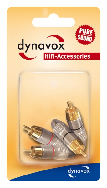 Dynavox X-2202 RCA-kontakter, 4-pack i gruppen Kablar / Kontakter & Adapterpluggar hos Ljudfokus.se (320205093)