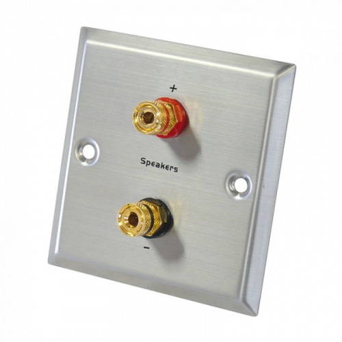 Dynavox Speaker Wallplate Mono, metallic i gruppen Installation / Installation Tillbehr hos Ljudfokus.se (320205098)