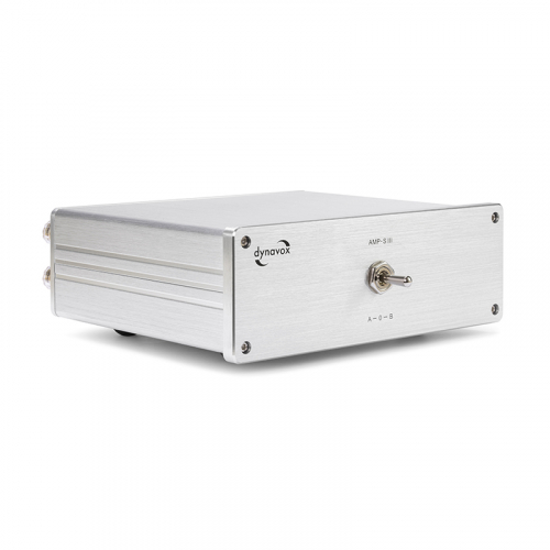 Dynavox AMP-S III hgnivomkopplare fr frstrkare eller hgtalare, silver i gruppen Installationsljud / Installationstillbehr hos Ljudfokus.se (320208089)