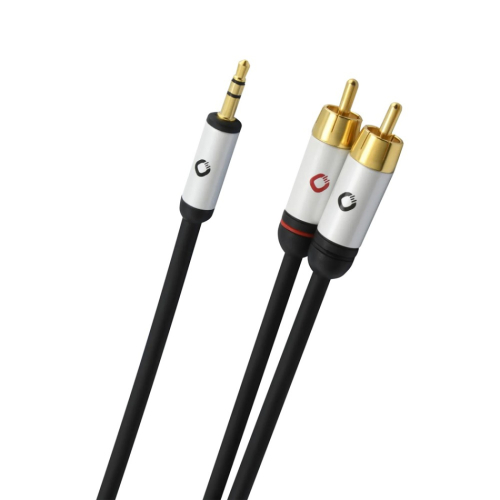 Oehlbach  iConnect signalkabel, 3.5mm-2RCA i gruppen Kablar / Analoga ljudkablar hos Ljudfokus.se (32060002VAR)