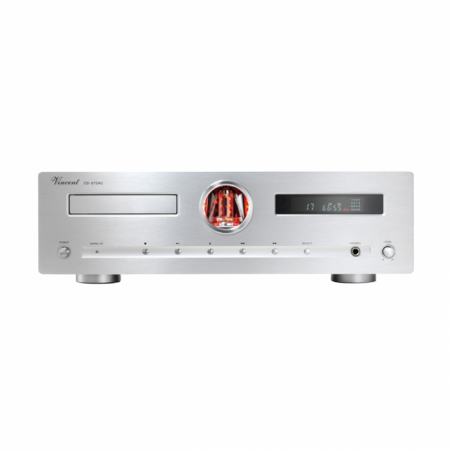 Vincent CD-S7DAC, CD-spelare med DAC, silver i gruppen Mediaspelare / CD-spelare hos Ljudfokus.se (320CDS7DACS)