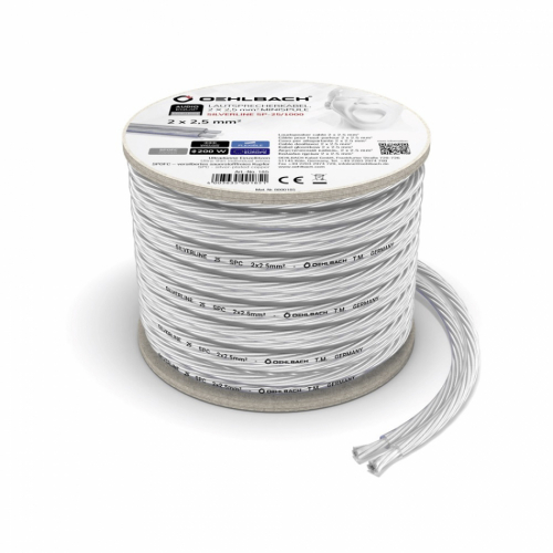 Oehlbach Silverline -SP25, 10 meters spole 2.5 mm frsilvrad hgtalarkabel i gruppen Kablar / Hgtalarkablar hos Ljudfokus.se (320D1C185)
