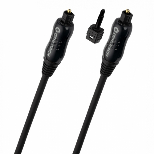 Oehlbach Opto Star Black, optisk kabel med miniToslink-adapter i gruppen Kablar & kontakter / Digitala kablar hos Ljudfokus.se (320D1C66101VAR)