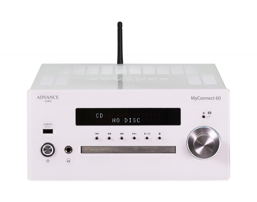 Advance Acoustic MyConnect 60 stereofrstrkare med CD, radio & ntverk, vit i gruppen Multiroom / Streamingfrstrkare hos Ljudfokus.se (320MC60W)