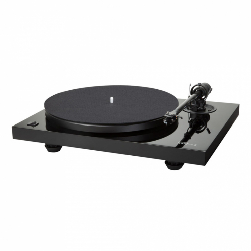 Music Hall MMF2.3 vinylspelare med Spirit-pickup, pianosvart i gruppen Mediaspelare / Vinylspelare hos Ljudfokus.se (320MMF23B)