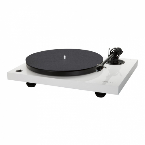 Music Hall MMF 2.3 vinylspelare med Spirit MM-pickup, pianovit i gruppen Vinyl / Vinylspelare hos Ljudfokus.se (320MMF23WH)