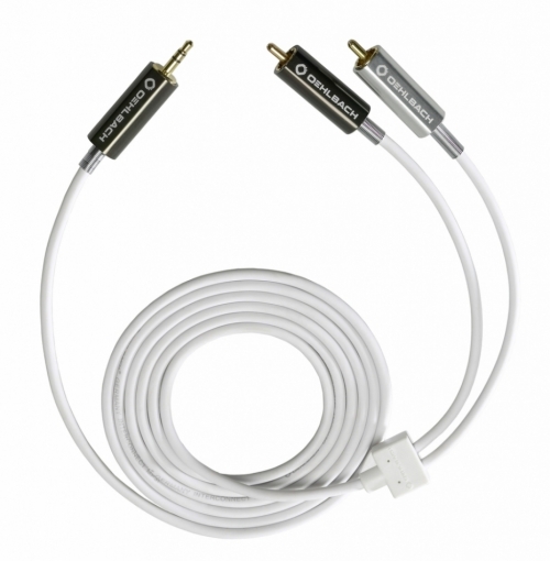 Oehlbach MP3 signalkabel, 3.5mm till 2RCA i gruppen Kablar / Analoga ljudkablar hos Ljudfokus.se (320MP3V)