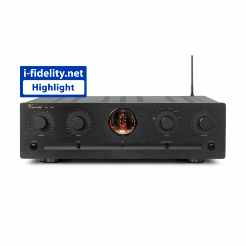 Vincent SA-T7MK rrbestyckat stereofrsteg med Bluetooth & DAC, svart i gruppen Frstrkare / Stereofrstrkare hos Ljudfokus.se (320SAT7MKB)