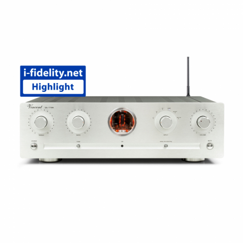 Vincent SA-T7MK rrbestyckat stereofrsteg med Bluetooth & DAC, silver i gruppen Frstrkare / Stereofrstrkare hos Ljudfokus.se (320SAT7MKS)
