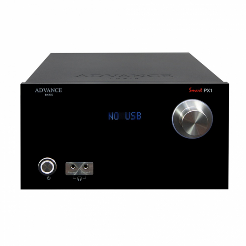Advance Acoustic Smart PX1 stereofrsteg i kompakt format, svart i gruppen Frstrkare / Stereofrstrkare hos Ljudfokus.se (320SMARTPX1B)