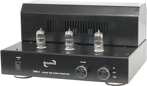 Dynavox TPR-1 kompakt rrbestyckat stereofrsteg, svart i gruppen Frstrkare / Stereofrstrkare hos Ljudfokus.se (320TPR1B)