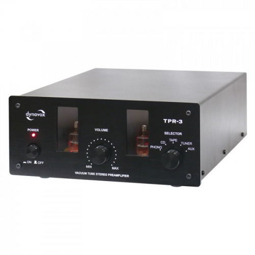 Dynavox TPR-3 kompakt rrbestyckat stereofrsteg, svart i gruppen Frstrkare / Stereofrstrkare hos Ljudfokus.se (320TPR3B)
