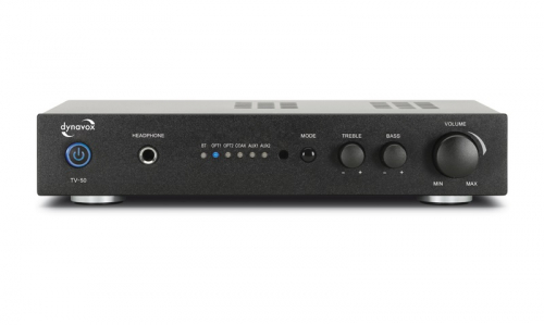 Dynavox TV50, kompakt stereofrstrkare med Bluetooth & DAC i gruppen Frstrkare / Stereofrstrkare hos Ljudfokus.se (320TV50)