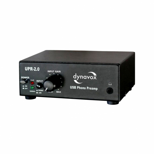 Dynavox UPR 2.0 RIAA-steg med USB & hrlursfrstrkare fr vinylspelare, svart i gruppen Vinyl / RIAA-steg hos Ljudfokus.se (320UPR20B)